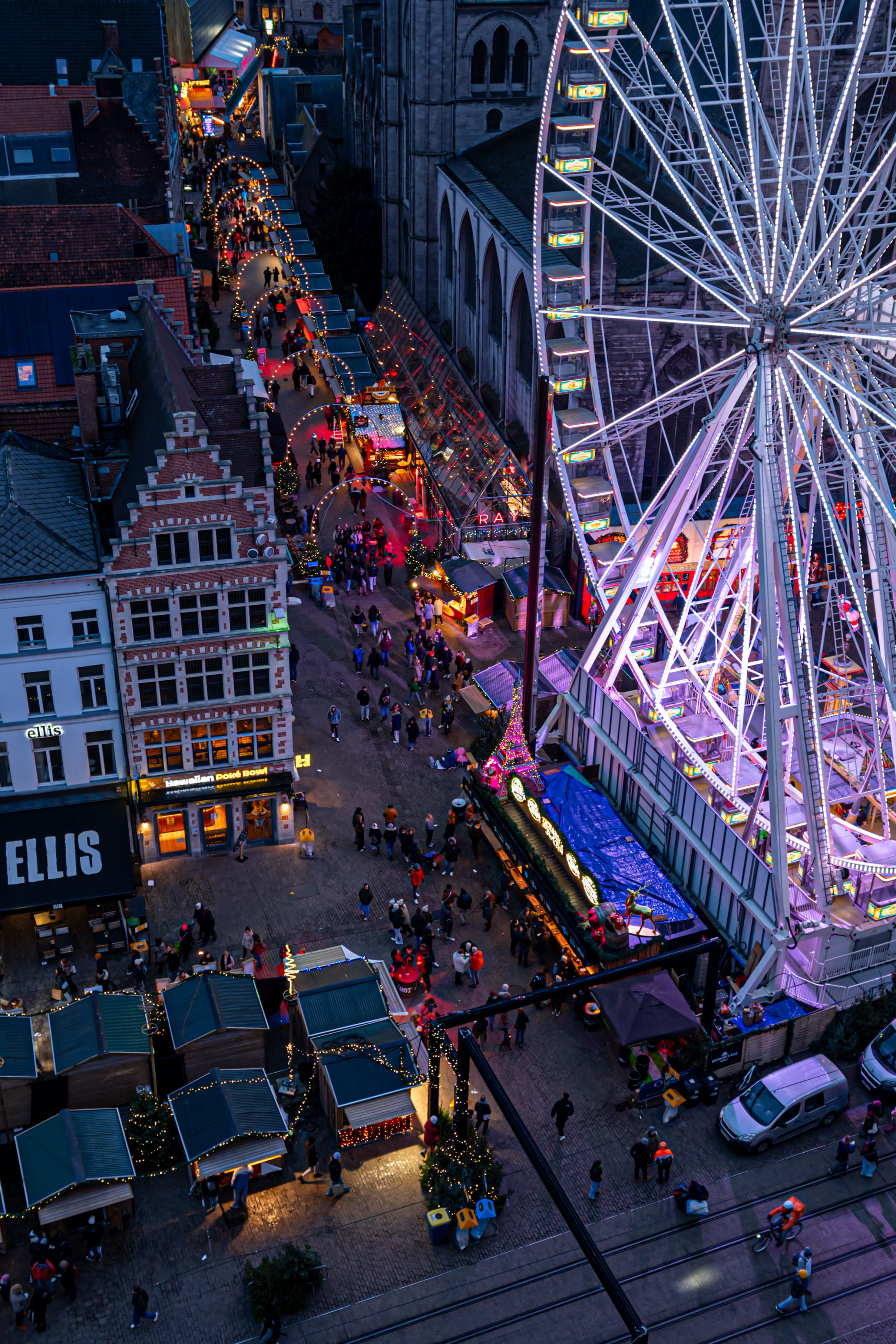 Marché de Noël de Lille — grande roue et animations, transport VTC événementiel